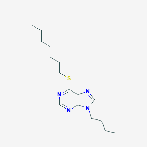 molecular formula C17H28N4S B101245 9-Butyl-6-octylsulfanylpurine CAS No. 15923-50-9