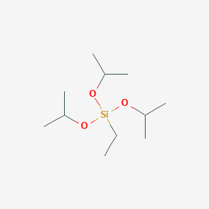 molecular formula C11H26O3Si B101253 Ethyltris(1-methylethoxy)silane CAS No. 18044-47-8