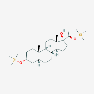 (3R,5R,8R,9S,10S,13S,14S,17R)-10,13-Dimethyl-3-trimethylsilyloxy-17-[(1S)-1-trimethylsilyloxyethyl]-1,2,3,4,5,6,7,8,9,11,12,14,15,16-tetradecahydrocyclopenta[a]phenanthren-17-ol