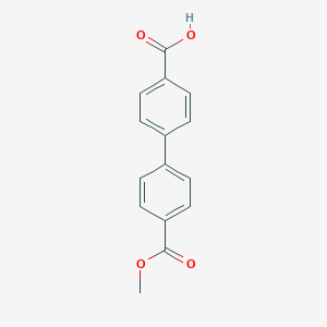 molecular formula C15H12O4 B010126 4-[4-(Methoxycarbonyl)phenyl]benzoic acid CAS No. 109963-61-3