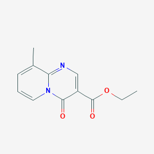 molecular formula C12H12N2O3 B101264 Ethyl 9-methyl-4-oxopyrido[1,2-a]pyrimidine-3-carboxylate CAS No. 16878-14-1
