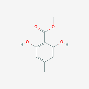 molecular formula C9H10O4 B101281 甲基2,6-二羟基-4-甲基苯甲酸酯 CAS No. 16846-10-9