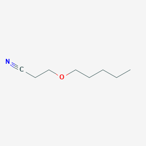 molecular formula C8H15NO B101283 Propanenitrile, 3-(pentyloxy)- CAS No. 16728-47-5