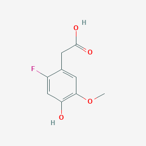 molecular formula C9H9FO4 B010129 6-Fluorohomovanillic acid CAS No. 107610-23-1