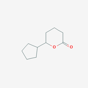 molecular formula C10H16O2 B101300 6-cyclopentyloxan-2-one CAS No. 16429-17-7