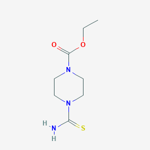 1-Piperazinecarboxylic acid, 4-(thiocarbamoyl)-, ethyl ester
