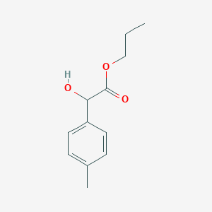molecular formula C12H16O3 B101323 propyl 2-hydroxy-2-(4-methylphenyl)acetate CAS No. 15913-17-4