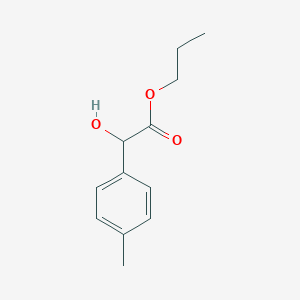 molecular formula C12H16O3 B101323 Propyl hydroxy(4-methylphenyl)acetate CAS No. 15913-17-4