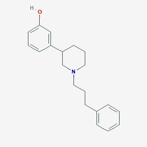 molecular formula C20H25NO B010133 3-[1-(3-Phenylpropyl)piperidin-3-yl]phenol CAS No. 103290-89-7