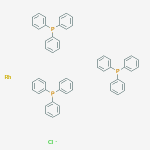 molecular formula C54H45ClP3Rh- B101334 Chlorotris(triphenylphosphine)rhodium(I) CAS No. 16592-65-7