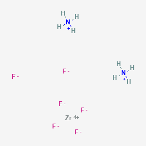 molecular formula F6H8N2Zr B101337 Diazanium;zirconium(4+);hexafluoride CAS No. 16919-31-6