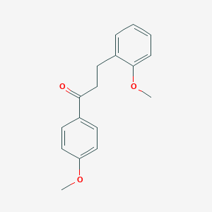 molecular formula C17H18O3 B010134 4'-甲氧基-3-(2-甲氧基苯基)丙酮 CAS No. 109089-84-1