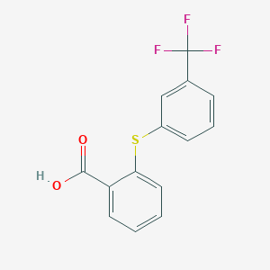 2-[3-(Trifluoromethyl)phenyl]sulfanylbenzoic acid