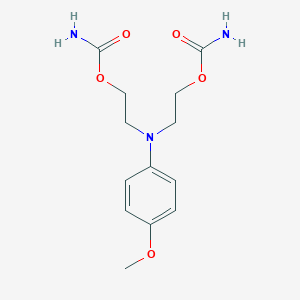 2-[N-(2-carbamoyloxyethyl)-4-methoxyanilino]ethyl carbamate
