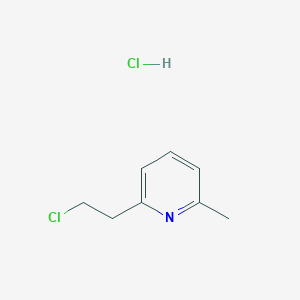 molecular formula C8H11Cl2N B101388 2-Picoline, 6-(2-chloroethyl)-, hydrochloride CAS No. 17944-62-6