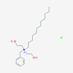 molecular formula C23H42NO2.Cl<br>C23H42ClNO2 B101389 Benzoxonium Chloride CAS No. 19379-90-9