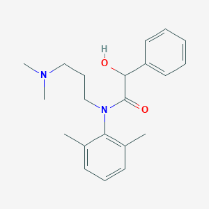 molecular formula C21H28N2O2 B101403 N-[3-(dimethylamino)propyl]-N-(2,6-dimethylphenyl)-2-hydroxy-2-phenylacetamide CAS No. 18095-72-2
