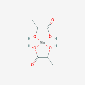 molecular formula C6H10MnO6 B101412 Manganese, bis(lactato)- CAS No. 16039-56-8