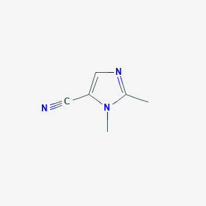 molecular formula C6H7N3 B101428 1,2-二甲基-咪唑-5-腈 CAS No. 19225-94-6