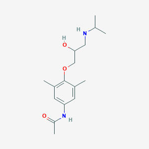molecular formula C16H26N2O3 B101435 N-[4-[2-hydroxy-3-(propan-2-ylamino)propoxy]-3,5-dimethylphenyl]acetamide CAS No. 19343-17-0