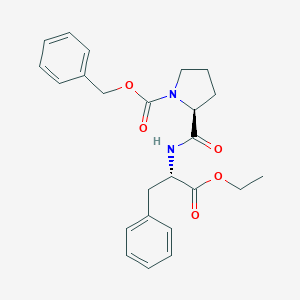 Benzyl (2S)-2-[[(2S)-1-ethoxy-1-oxo-3-phenylpropan-2-yl]carbamoyl]pyrrolidine-1-carboxylate