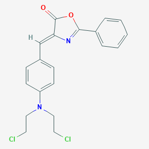 B101456 (4Z)-4-[[4-[bis(2-chloroethyl)amino]phenyl]methylidene]-2-phenyl-1,3-oxazol-5-one CAS No. 18776-75-5