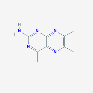 molecular formula C9H11N5 B101463 4,6,7-Trimethylpteridin-2-amine CAS No. 19153-01-6