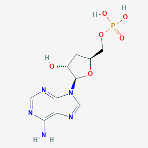 molecular formula C10H14N5O6P B101475 3'-Deoxyadenosine-5'-monophosphate CAS No. 17434-81-0
