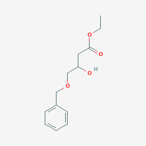 molecular formula C13H18O4 B010148 Ethyl (R)-4-benzyloxy-3-hydroxybutyrate CAS No. 106058-91-7