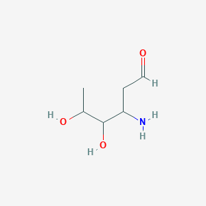 molecular formula C6H13NO3.ClH B101481 3-Amino-4,5-dihydroxy-hexanal CAS No. 19196-51-1