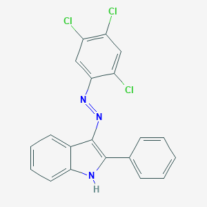 1H-Indole, 2-phenyl-3-[(2,4,5-trichlorophenyl)azo]-