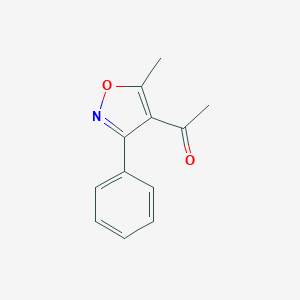 molecular formula C12H11NO2 B101500 1-(5-Methyl-3-phenylisoxazol-4-yl)ethanone CAS No. 19212-42-1