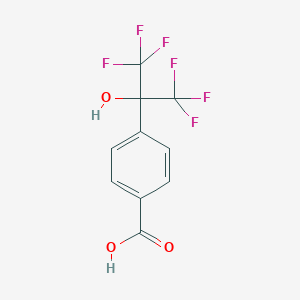 molecular formula C10H6F6O3 B101504 4-(2-Hydroxyhexafluoroisopropyl)benzoic acid CAS No. 16261-80-6