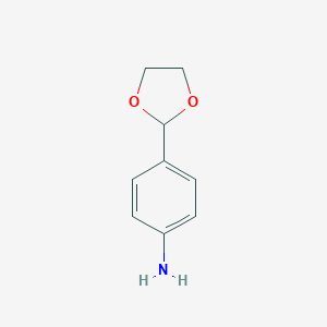 molecular formula C9H11NO2 B101513 4-(1,3-Dioxolan-2-yl)aniline CAS No. 19073-14-4