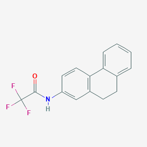 molecular formula C16H12F3NO B101524 N-(9,10-dihydrophenanthren-2-yl)-2,2,2-trifluoroacetamide CAS No. 18264-89-6