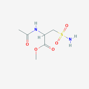 molecular formula C6H12N2O5S B101529 Methyl 2-acetamido-3-sulfamoylpropanoate CAS No. 16435-47-5
