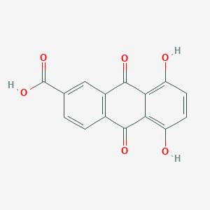 molecular formula C15H8O6 B010154 1,4-Dihydroxy-6-carboxy-anthraquinone CAS No. 19591-45-8