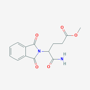 molecular formula C14H14N2O5 B101540 Methyl 5-amino-4-(1,3-dioxoisoindol-2-yl)-5-oxopentanoate CAS No. 19143-28-3