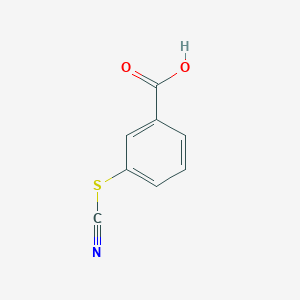 molecular formula C8H5NO2S B101552 3-thiocyanatobenzoic acid CAS No. 16671-87-7