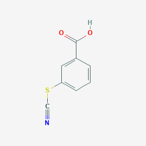 molecular formula C8H5NO2S B101552 BENZOIC ACID, m-THIOCYANO- CAS No. 16671-87-7
