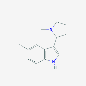 molecular formula C14H18N2 B101553 5-methyl-3-(1-methylpyrrolidin-2-yl)-1H-indole CAS No. 19137-69-0
