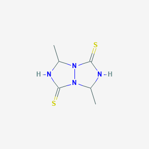 molecular formula C6H10N4S2 B101557 1,5-二甲基-1H,5H-[1,2,4]三唑并[1,2-a][1,2,4]三唑-3,7-二硫醇 CAS No. 16085-50-0