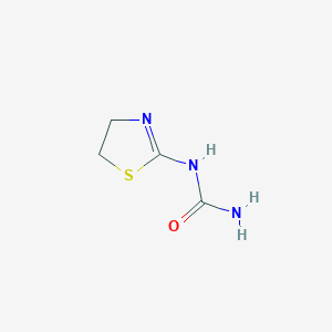molecular formula C4H7N3OS B101558 Urea, (2-thiazolin-2-yl)- CAS No. 15823-99-1