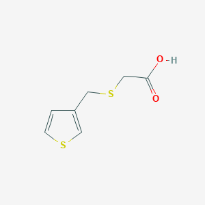molecular formula C7H8O2S2 B101567 [(Thien-3-ylmethyl)thio]acetic acid CAS No. 16401-41-5