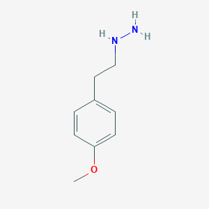 molecular formula C9H14N2O B101572 HYDRAZINE, (p-METHOXYPHENETHYL)- CAS No. 18638-97-6