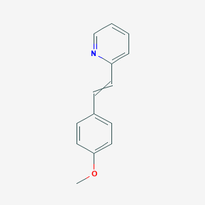molecular formula C14H13NO B101573 Pyridine, 2-[(1E)-2-(4-methoxyphenyl)ethenyl]- CAS No. 19036-99-8