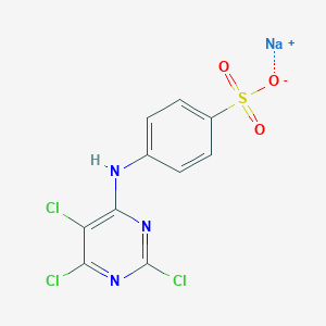 Benzenesulfonic acid, 4-[(2,5,6-trichloro-4-pyrimidinyl)amino]-, monosodium salt