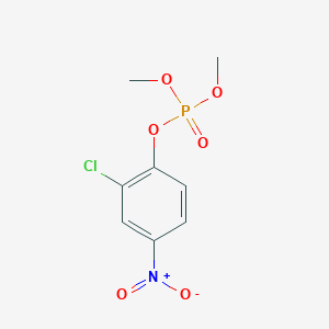 molecular formula C8H9ClNO6P B101588 Phosphoric acid, dimethyl 2-chloro-4-nitrophenyl ester CAS No. 17650-76-9