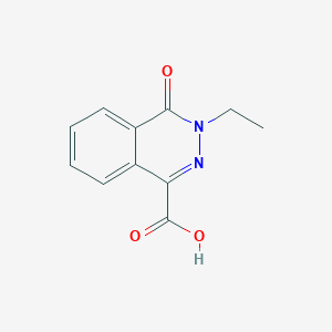 molecular formula C11H10N2O3 B101597 3-乙基-4-氧代-3,4-二氢酞嗪-1-羧酸 CAS No. 16015-48-8