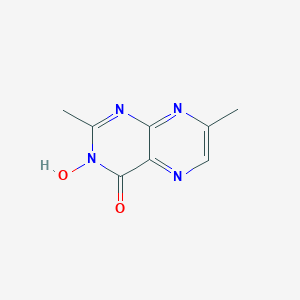 molecular formula C8H8N4O2 B101602 3-Hydroxy-2,7-dimethyl-4(3H)-pteridinone CAS No. 18106-62-2